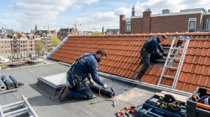 Vakkundige dakdekker Amsterdam helpt bij daklekkage en renovatie van platte en schuine daken.